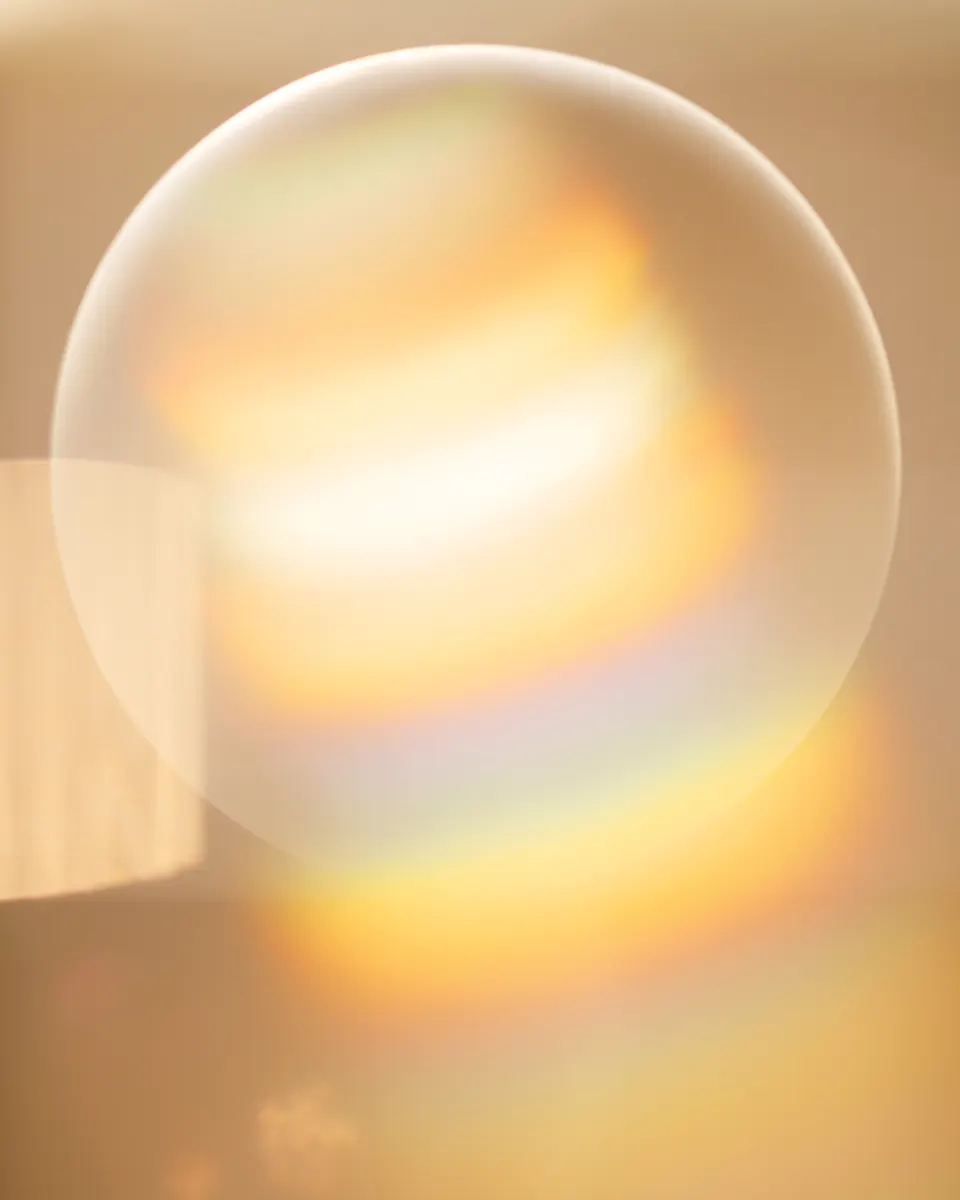 Luminous sphere catching warm light, suggesting clarity after consolidating old 401k accounts